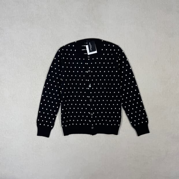 Polka dots black cardigan