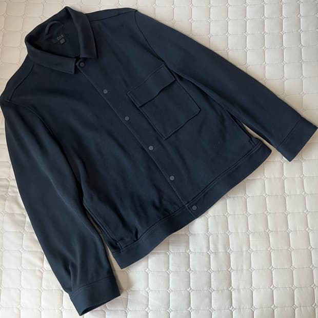 COS 코스 코튼 트윌 자켓 네이비 L