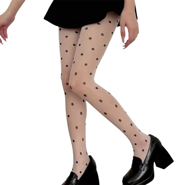 도트 여름 스타킹