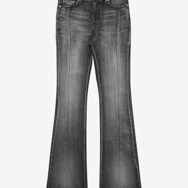 달링유어배드 ROSE BOOTS CUT DENIM #BLACK