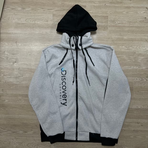 디스커버리 채널 빅로고 레이어링 후드집업 [그레이] 2XL/110