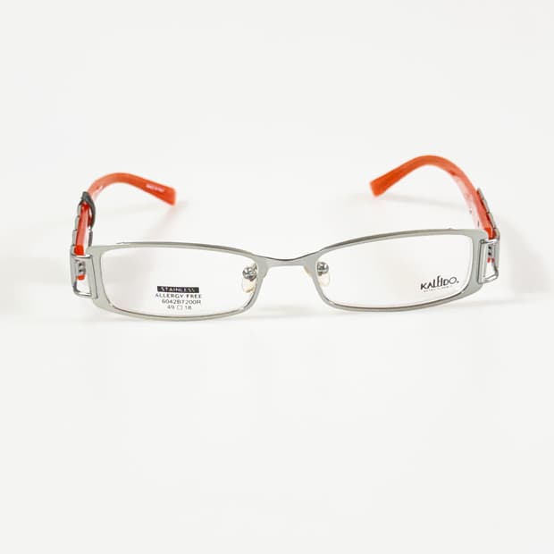 90s KALEIDO 실버 메탈 슬림 스퀘어 빈티지 안경