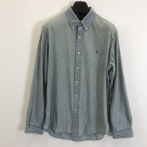 폴로 랄프로렌 중청워시드 샴브레이셔츠 [L]