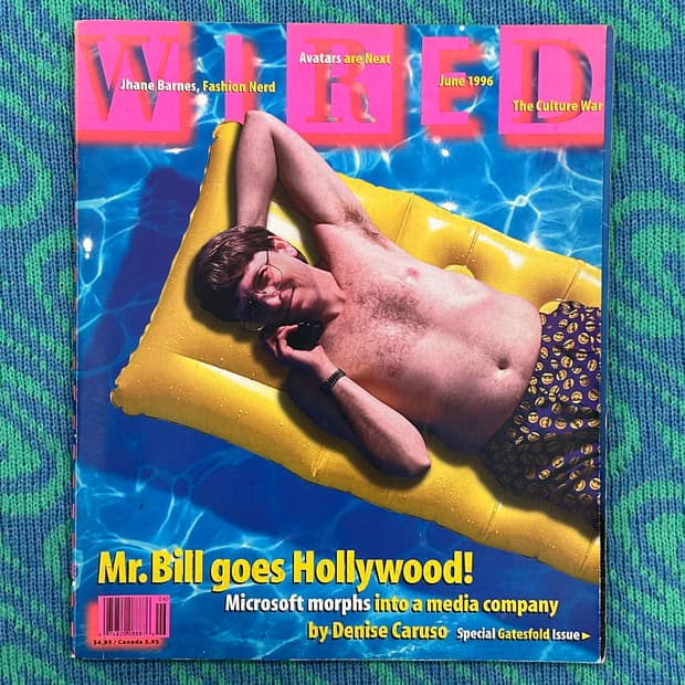 와이어드 WIRED 빌 게이츠 커버 1996년 해외잡지 희귀잡지 빈티지 