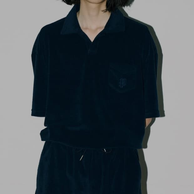 파르티멘토 테리 카라넥 오픈 반팔 _ 남성