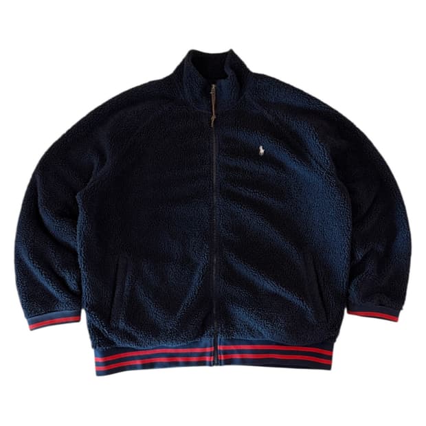 신형) 폴로 랄프로렌 딥파일 레트로 플리스 네이비