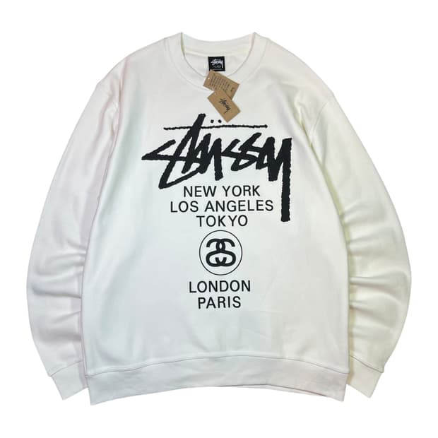 STÜSSY 스투시 월드투어 맨투맨 (새택보유)