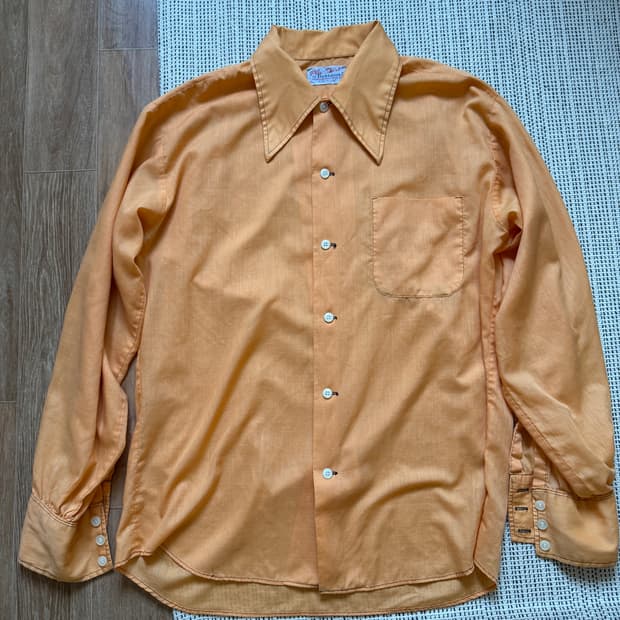 60s 빈티지 빅카라 셔츠