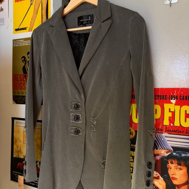 빈티지 디스트로이드 블레이저 자켓