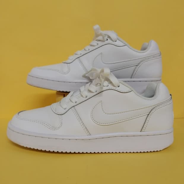 여성 나이키 에버논 로우 올화이트 운동화 (225)