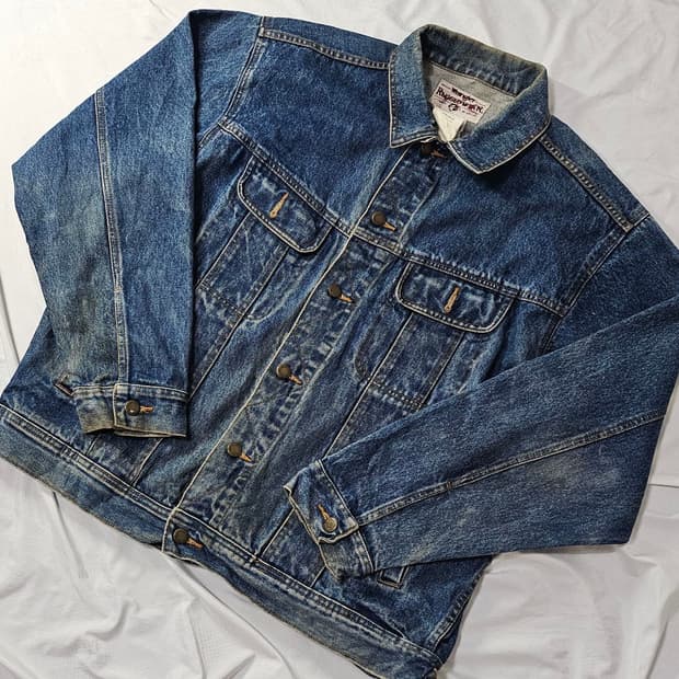 90’s Wrangler 랭글러 워싱 데님 자켓 L018