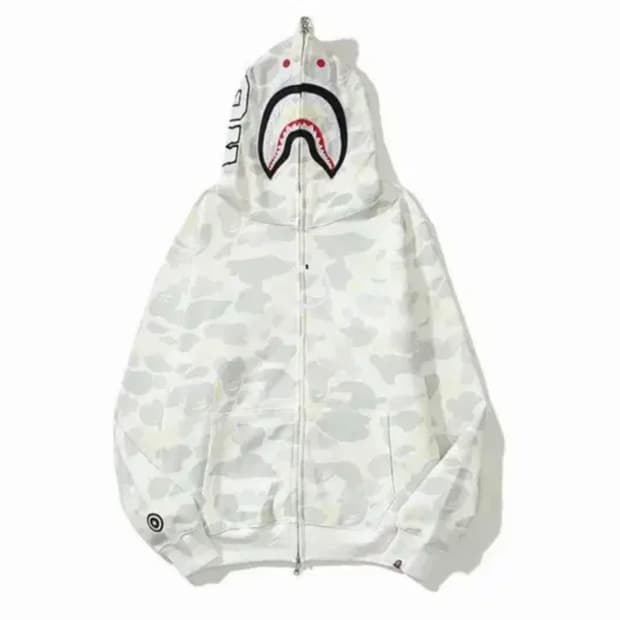구해요 베이프 샤크 후드집업 화이트 백계 구합니다