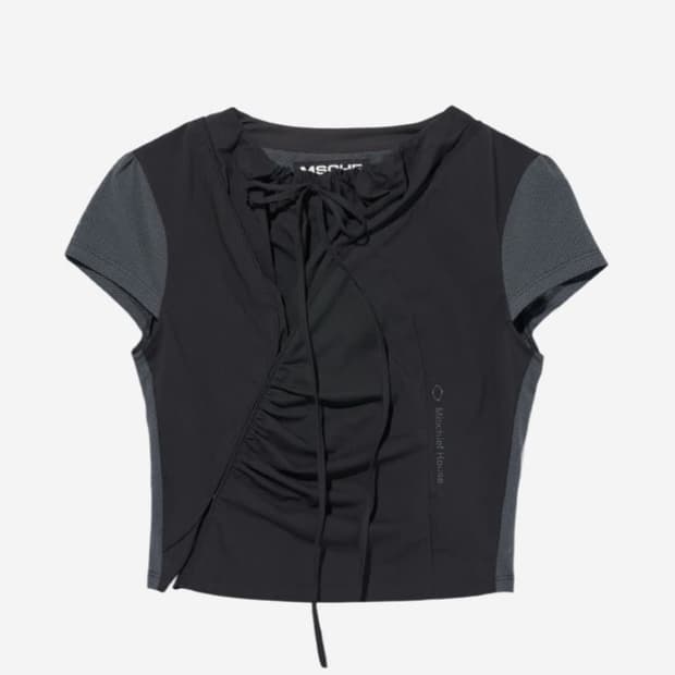 미스치프 side hook shirring shirts 