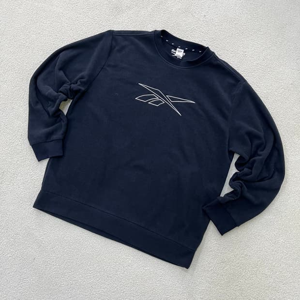 2XL 리복 빅로고 플리스 맨투맨 0325M