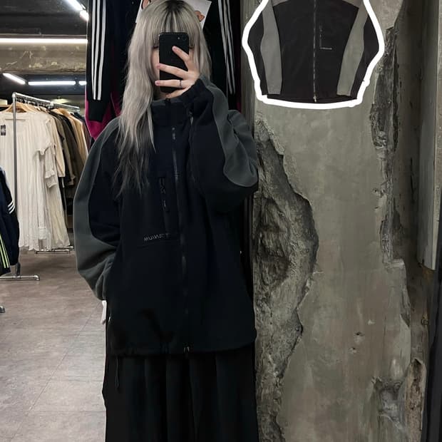 콜롬비아 투웨이 플리스 자켓 블랙 L   #csz3779