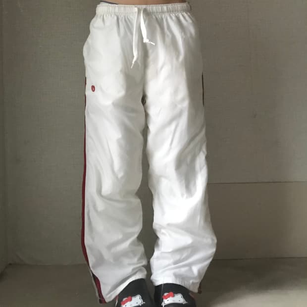 나이키 00s 와이드핏 화이트 트레이닝 팬츠