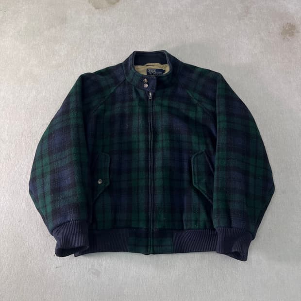 105 폴로랄프로렌 블랙와치 바라쿠타 해링턴 자켓