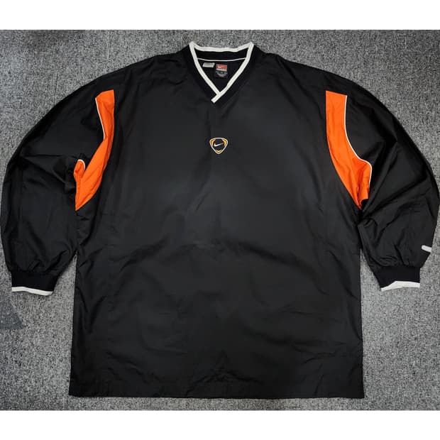 나이키 빈티지 V넥 풀오버 웜업 XL