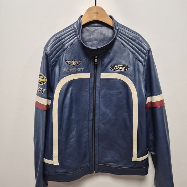 FUBU x FORD GT 바이커 양가죽자켓