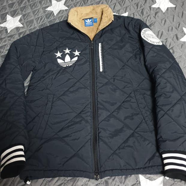 아디다스 파이어버드 퀄트 패디드 자켓 블랙 (M)