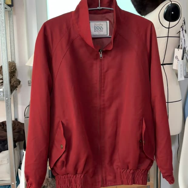 생로랑 리버시블 블루종 자켓