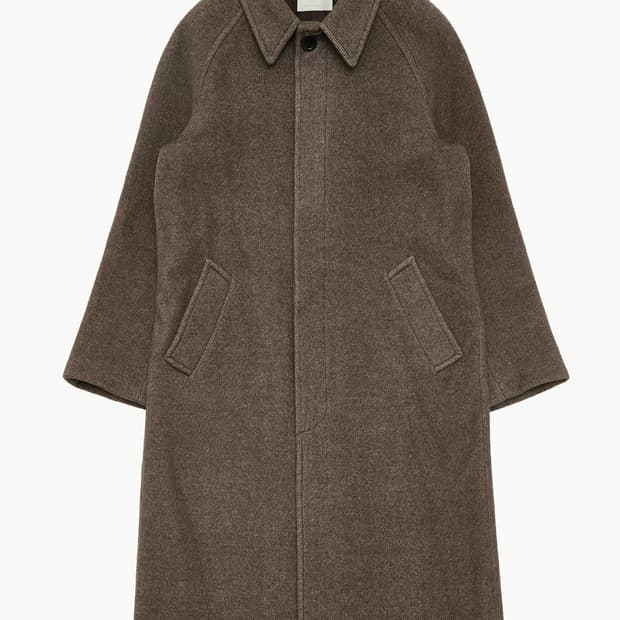 [판매] 아모멘토 24FW 울 래글런 코트 브라운 L