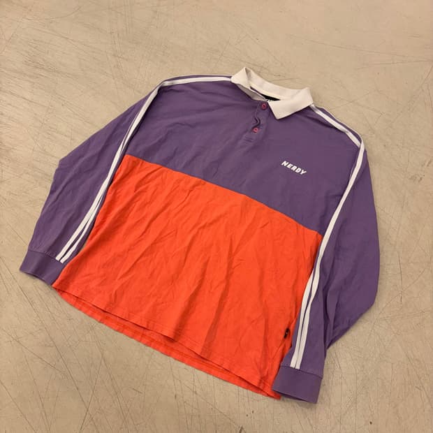 널디 배색 스몰로고 카라티