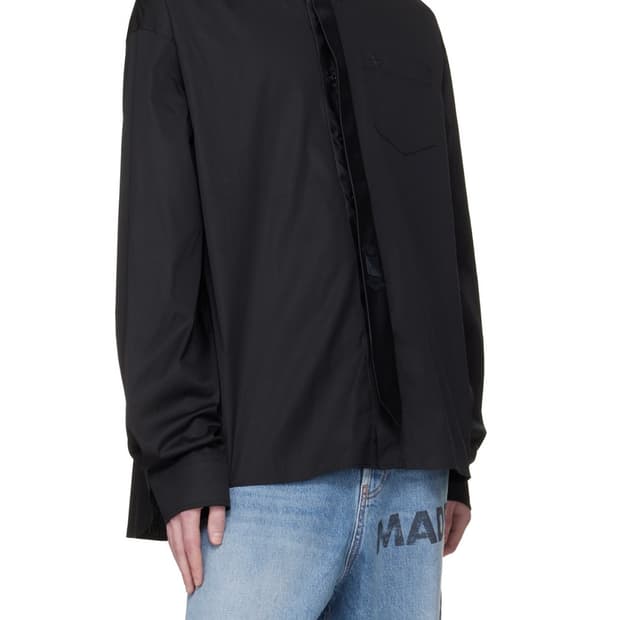 [M] 베트멍 블랙 넥타이 클래식 셔츠