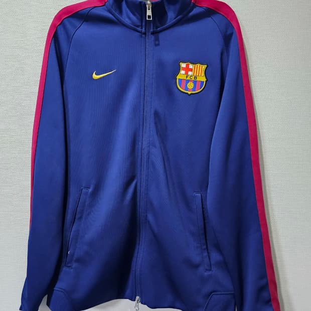 나이키 FC 바르셀로나 유니폼 트랙탑 져지집업 100 / L
