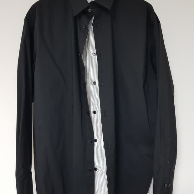 [100] 일꼬르소 레이어드 셔츠 블랙