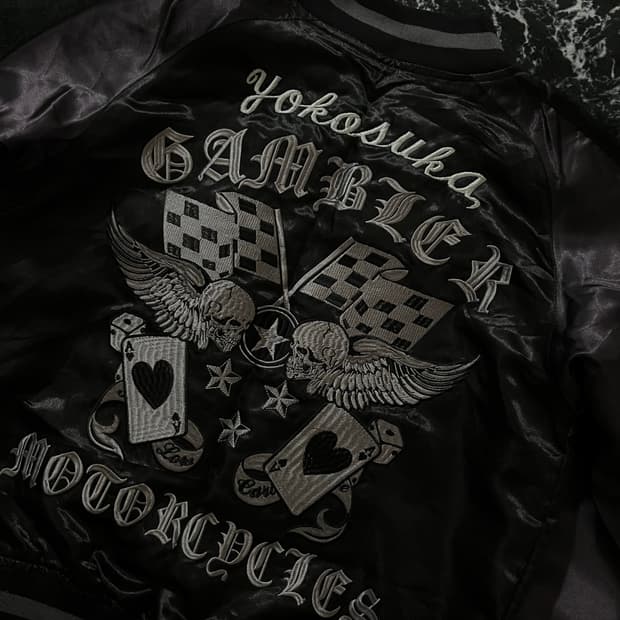 일본빈티지 펑크블랙스카잔