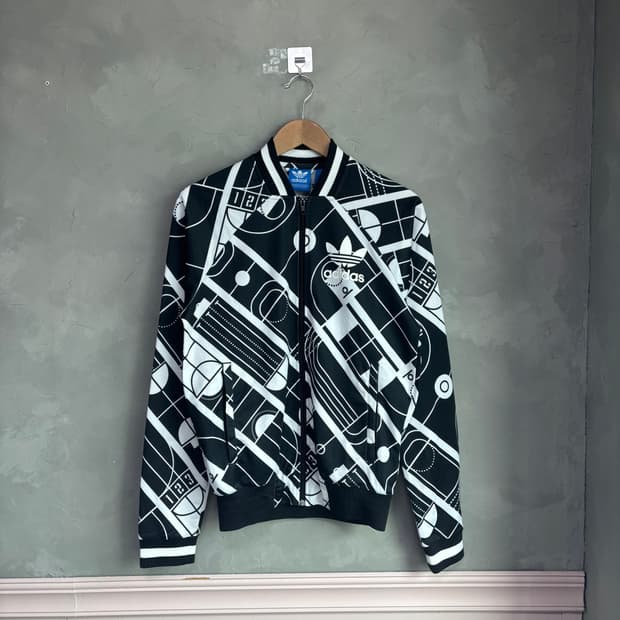 아디다스 파이어버드 패턴 져지 트랙탑