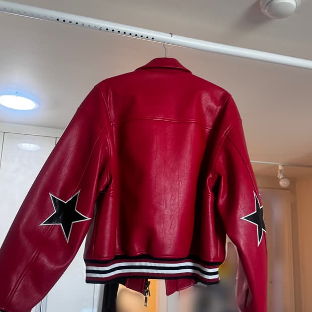 [새상품급] 톰비드 레더 자켓 레드 / 착용0회