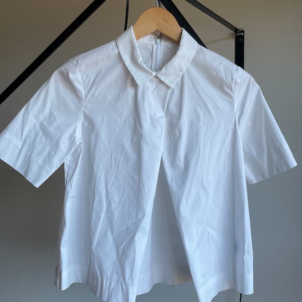 코스 여성 반팔 블라우스