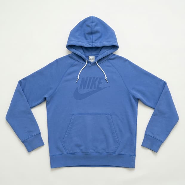 [XL] 나이키 빅로고 래글런 스웨트 후드티 블루