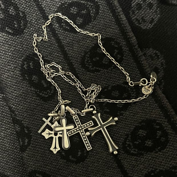 언더커버 aw02 멀티 크로스 넥크리스