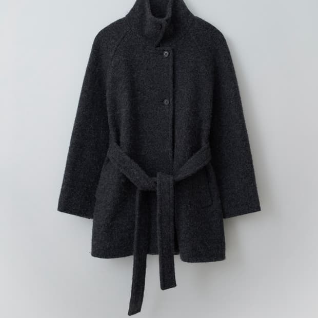 rrace 레이스 하이넥 싱글 코트