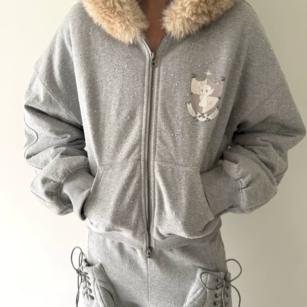 Nodress Gray Fleece-Lined Warm 