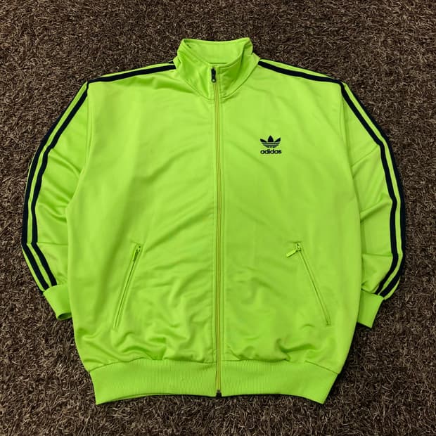 아디다스 80s 네온 파이어버드 져지 트랙 자켓