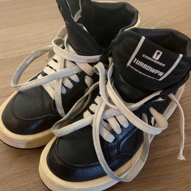 릭오웬스x컨버스 터보웨폰 블랙 250