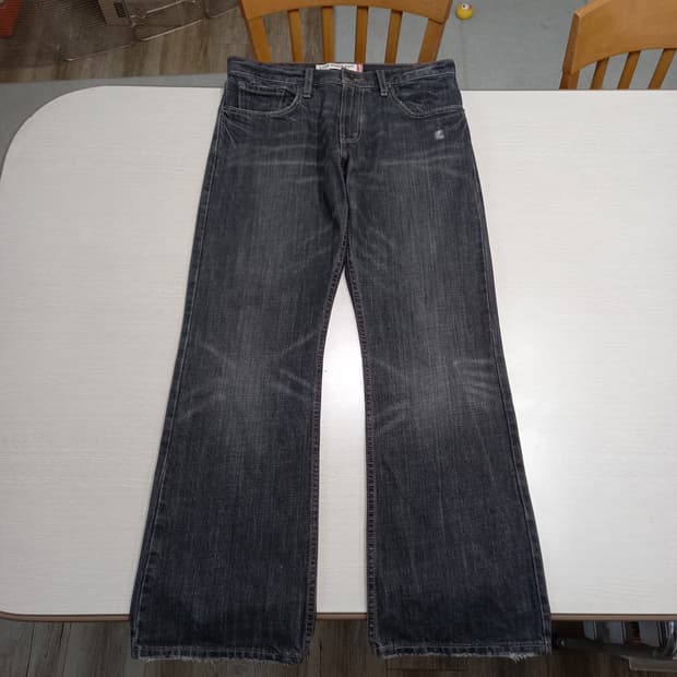 32 07's 리바이스527 약골반 데미지워싱 부츠컷 32-296