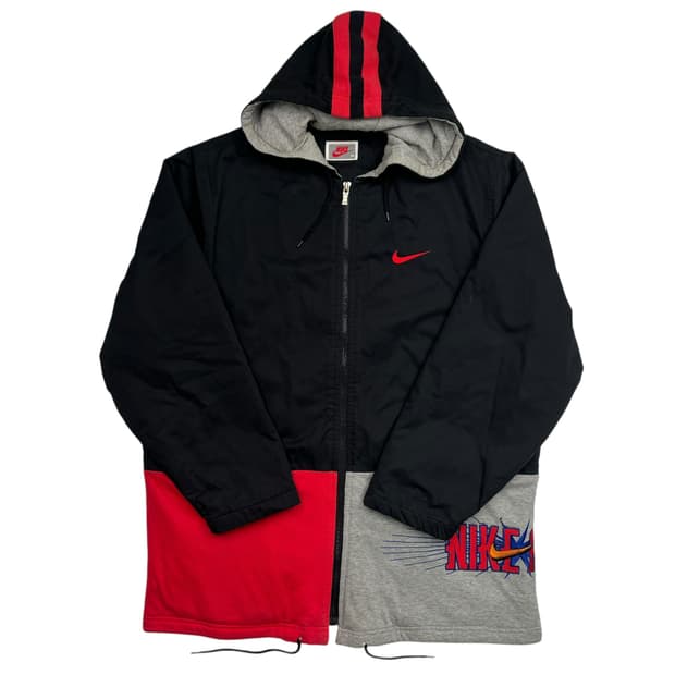 90s 나이키 올드스쿨 나이키 에어 빅 로고 후드 돕바 자켓 L