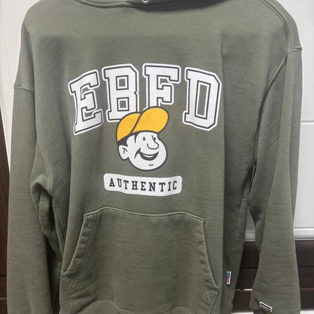 이벳필드 후드티 s 그린