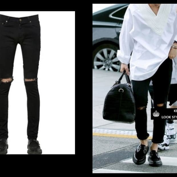 산드로 옴므 무릎 블랙진