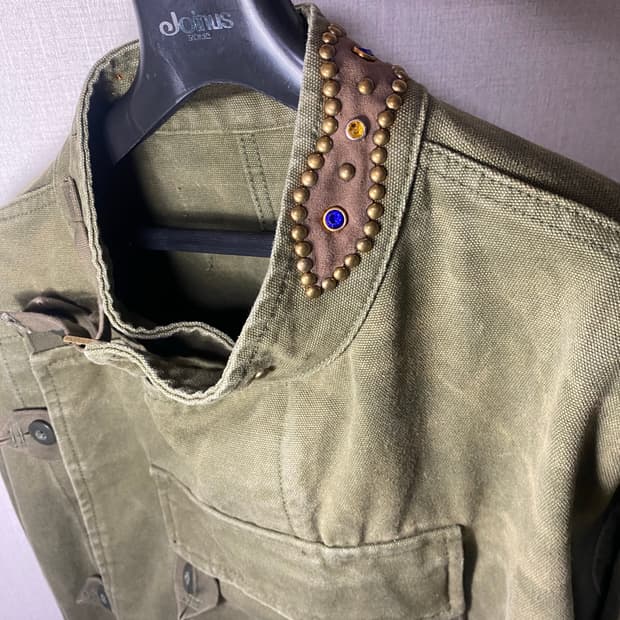 워시드 잼스톤 스웨덴 모터사이클 자켓