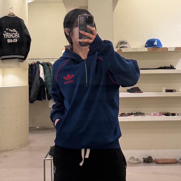 아디다스 오리지널스 트레포일 하프집업 U793