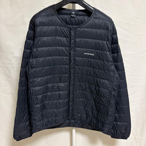 몽벨 슈페리어 라운드넥 800필 경량패딩 다운 자켓 / 블랙, L