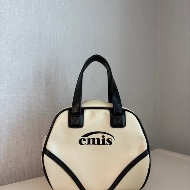 emis 이미스 화이트 보스턴백