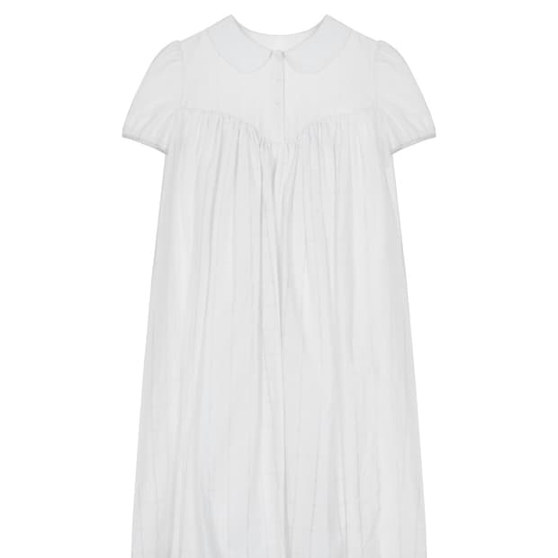 SHIRRING PUFF DRESS