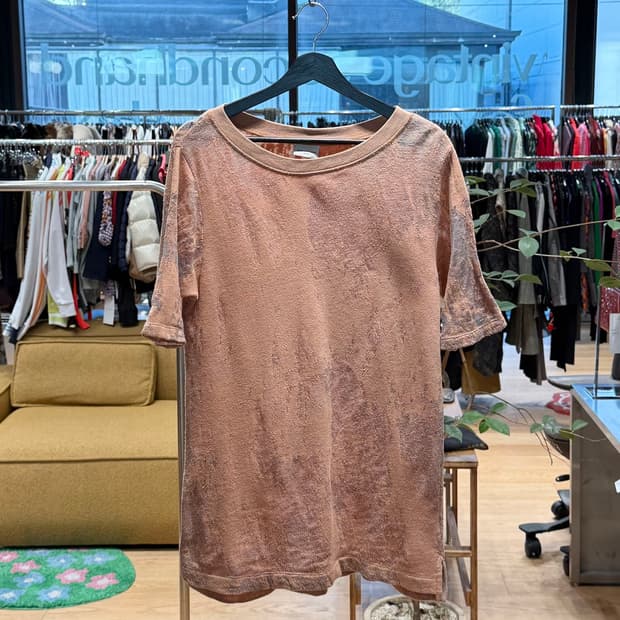 드리스 반 노튼 오렌지 스크래치 하프티 